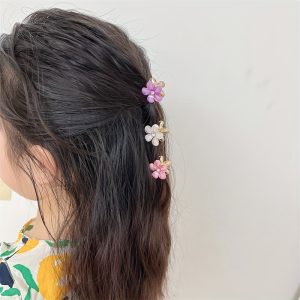 5 F12 F25 pcs Fset Sparkling Princess Head Clip with Faux Pearls and Crystals - Perfect for Flower Crowns and Bangs