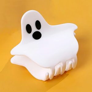 Creative Halloween Acetate Claw Clips Cute Cartoon Ghost Shaped Hair Clip For Ponytail Holder Women Girls Hair Accessories Hair Clips For Party Costume Accessories