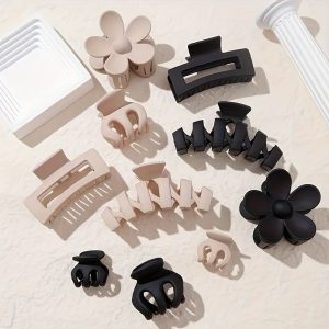 Wind Products 13PCS Grab Clip Set Plastic Non-marking Paint Frosted Clip Shark Clip Hair Clips